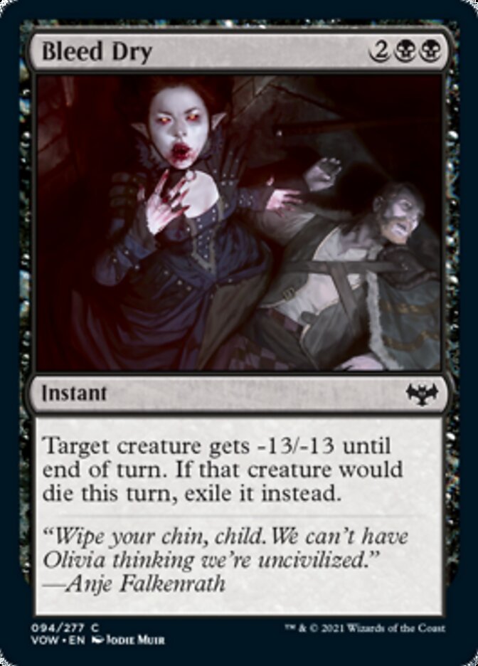 Bleed Dry [Innistrad: Crimson Vow] | Total Play