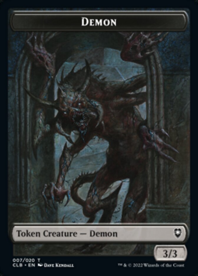 Demon Token [Commander Legends: Battle for Baldur's Gate Tokens] | Total Play