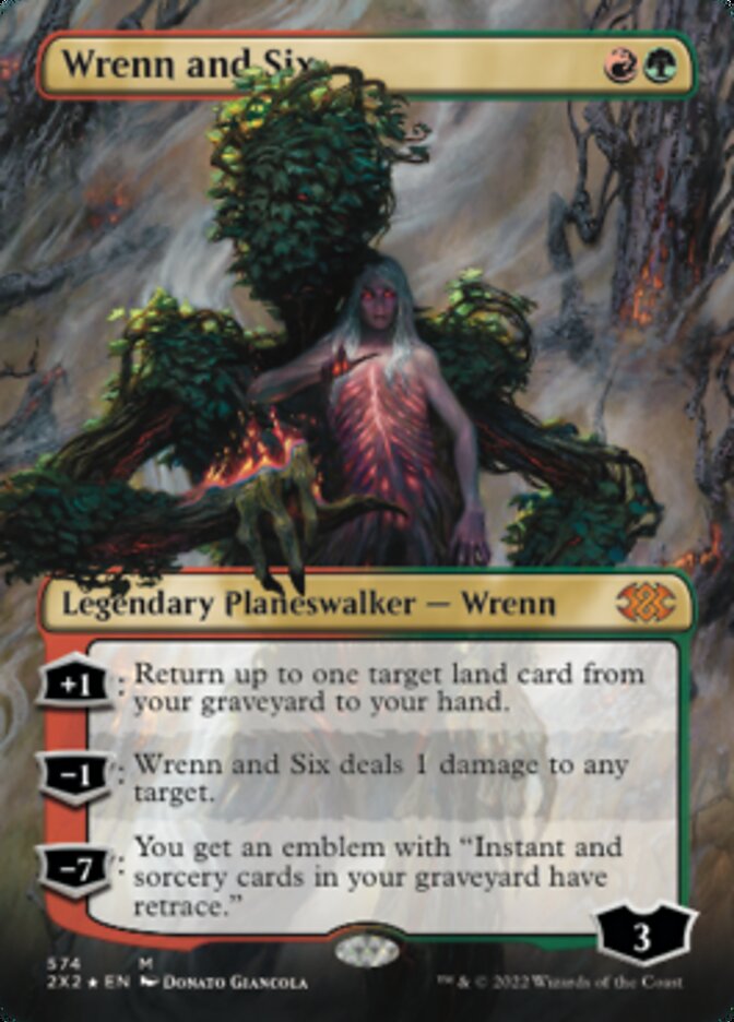 Wrenn and Six (Textured Foil) [Double Masters 2022] | Total Play