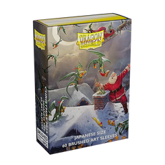 Dragon Shield: Japanese Size 60ct Brushed Art Sleeves - Christmas (2023) | Total Play