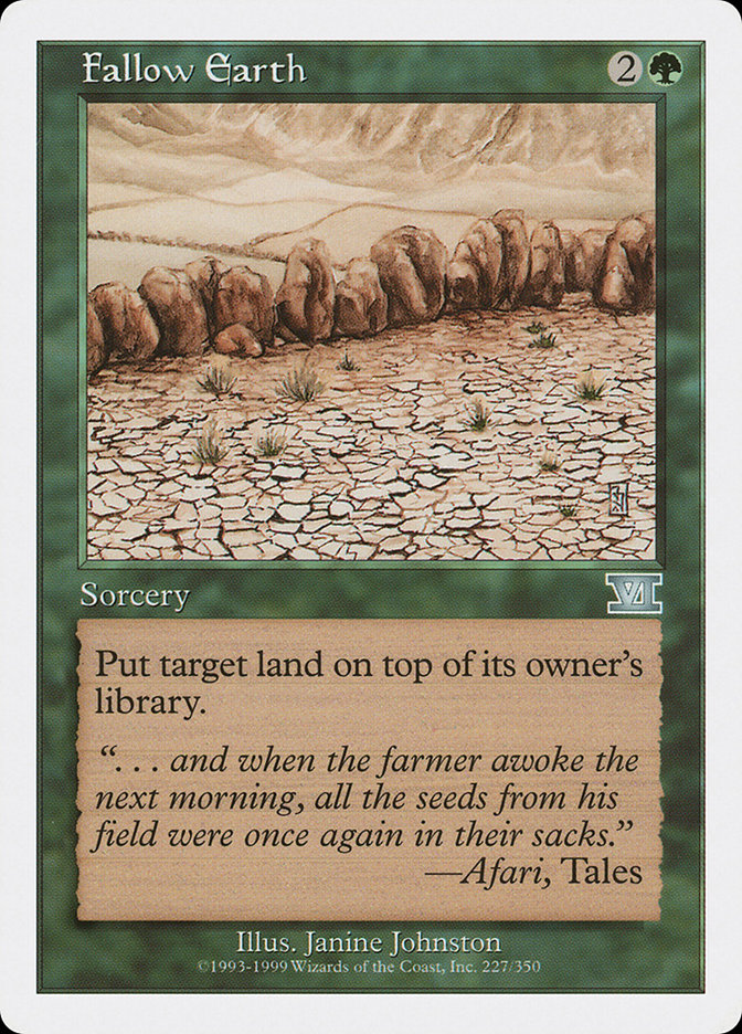 Fallow Earth [Classic Sixth Edition] | Total Play