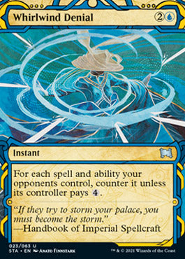 Whirlwind Denial (Foil Etched) [Strixhaven: School of Mages Mystical Archive] | Total Play