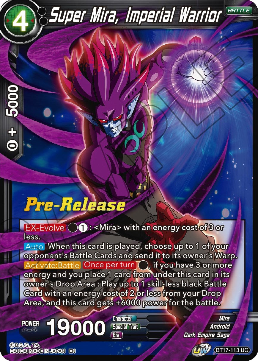 Super Mira, Imperial Warrior (BT17-113) [Ultimate Squad Prerelease Promos] | Total Play