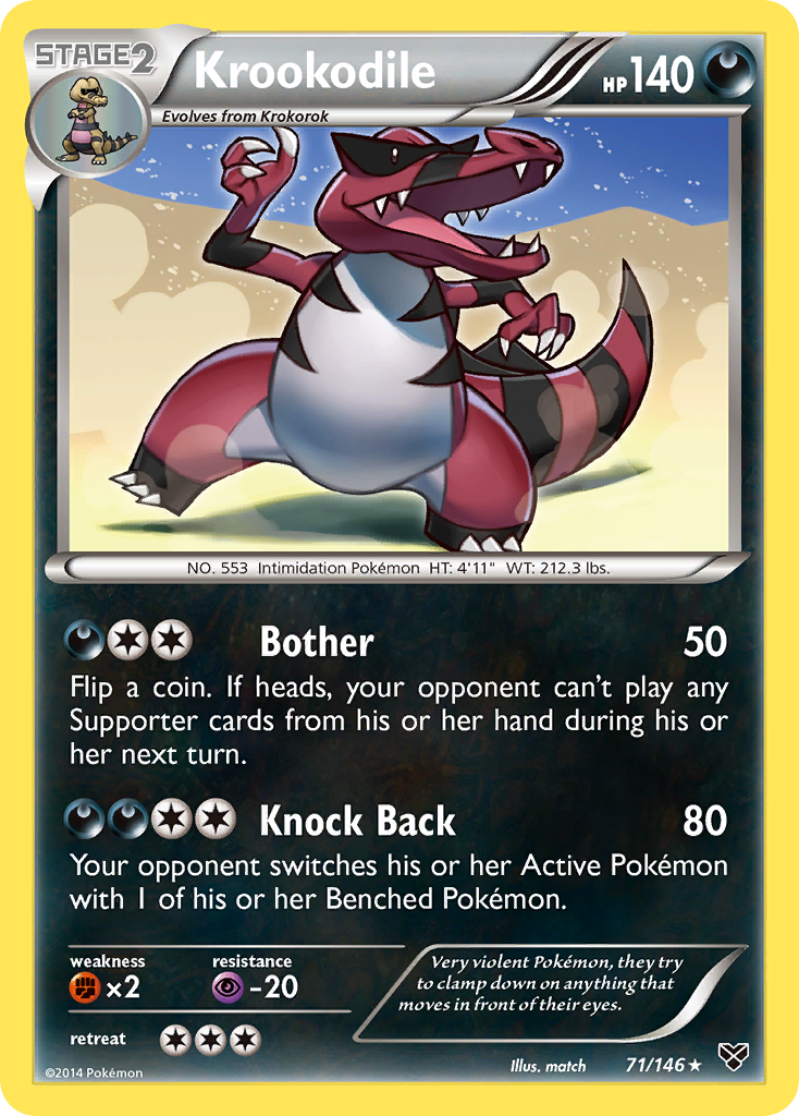 Krookodile (71/146) [XY: Base Set] | Total Play