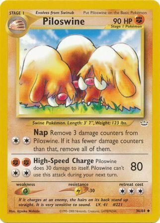 Piloswine (36/64) [Neo Revelation Unlimited] | Total Play