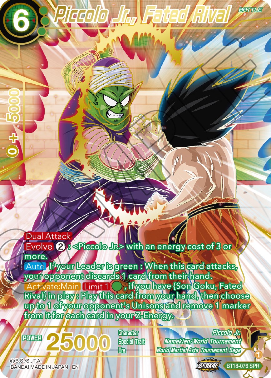 Piccolo Jr., Fated Rival (SPR) (BT18-076) [Dawn of the Z-Legends] | Total Play