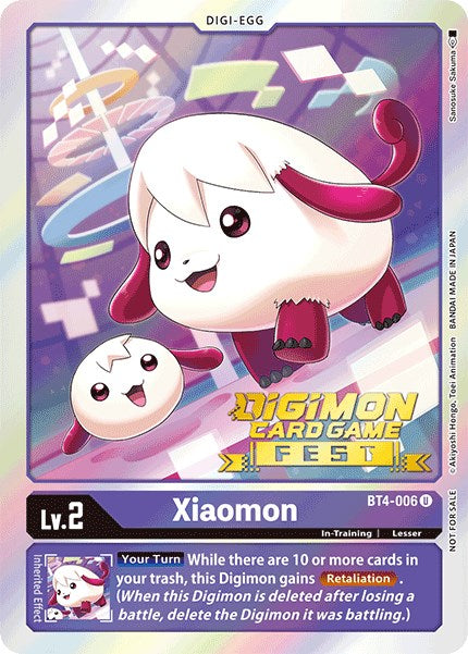 Xiaomon [BT4-006] (Digimon Card Game Fest 2022) [Great Legend Promos] | Total Play