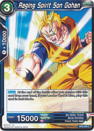 Raging Spirit Son Gohan (BT2-039) [Union Force] | Total Play