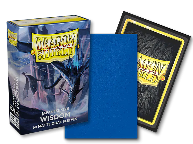 Dragon Shield: Japanese Size 60ct Sleeves - Wisdom (Dual Matte) | Total Play