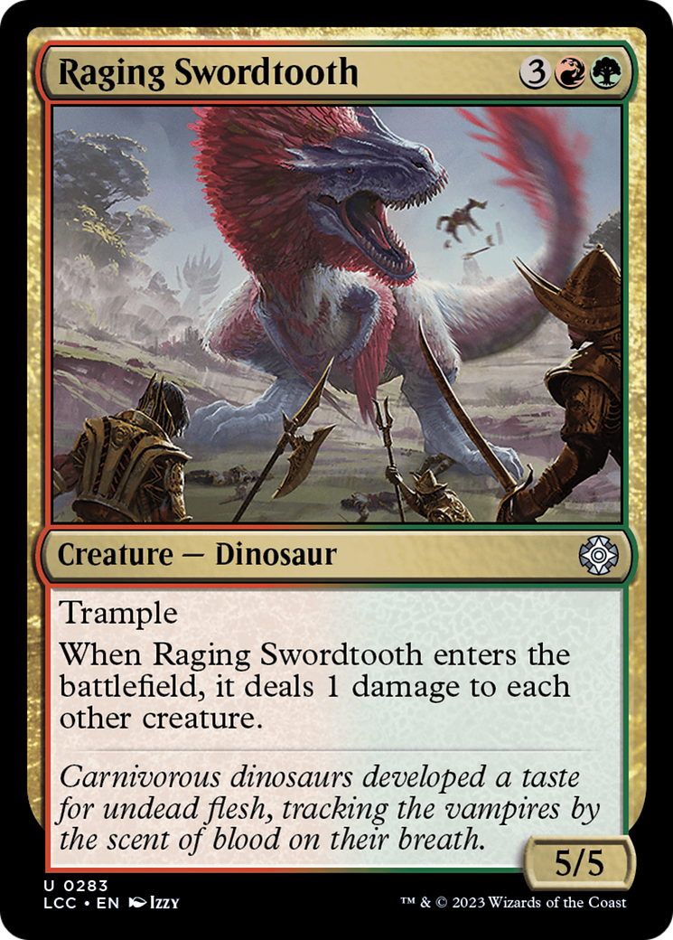 Raging Swordtooth [The Lost Caverns of Ixalan Commander] | Total Play