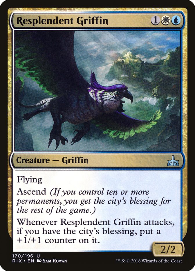 Resplendent Griffin [Rivals of Ixalan] | Total Play