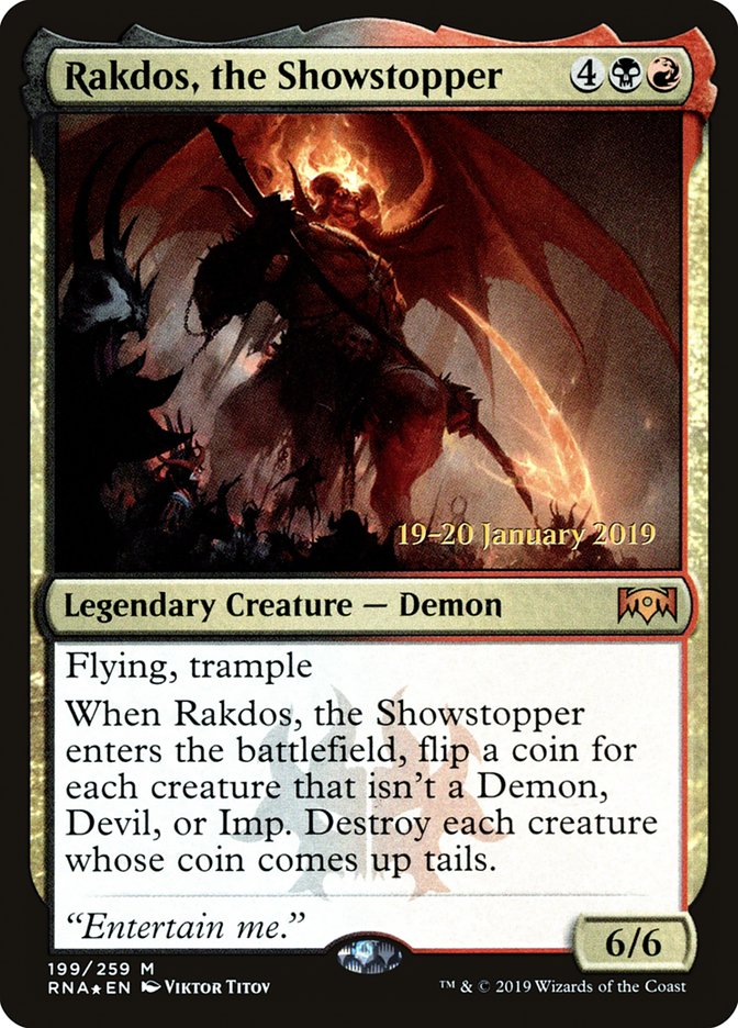 Rakdos, the Showstopper [Ravnica Allegiance Prerelease Promos] | Total Play