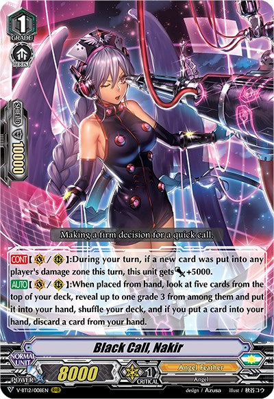 Black Call, Nakir (V-BT12/008EN) [Divine Lightning Radiance] | Total Play