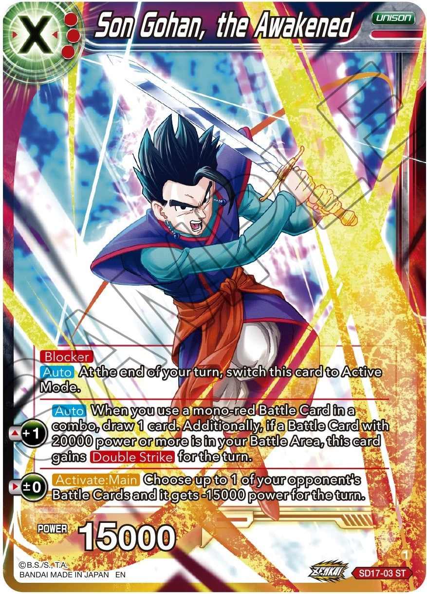 Son Gohan, the Awakened (SD17-03) [Dawn of the Z-Legends] | Total Play