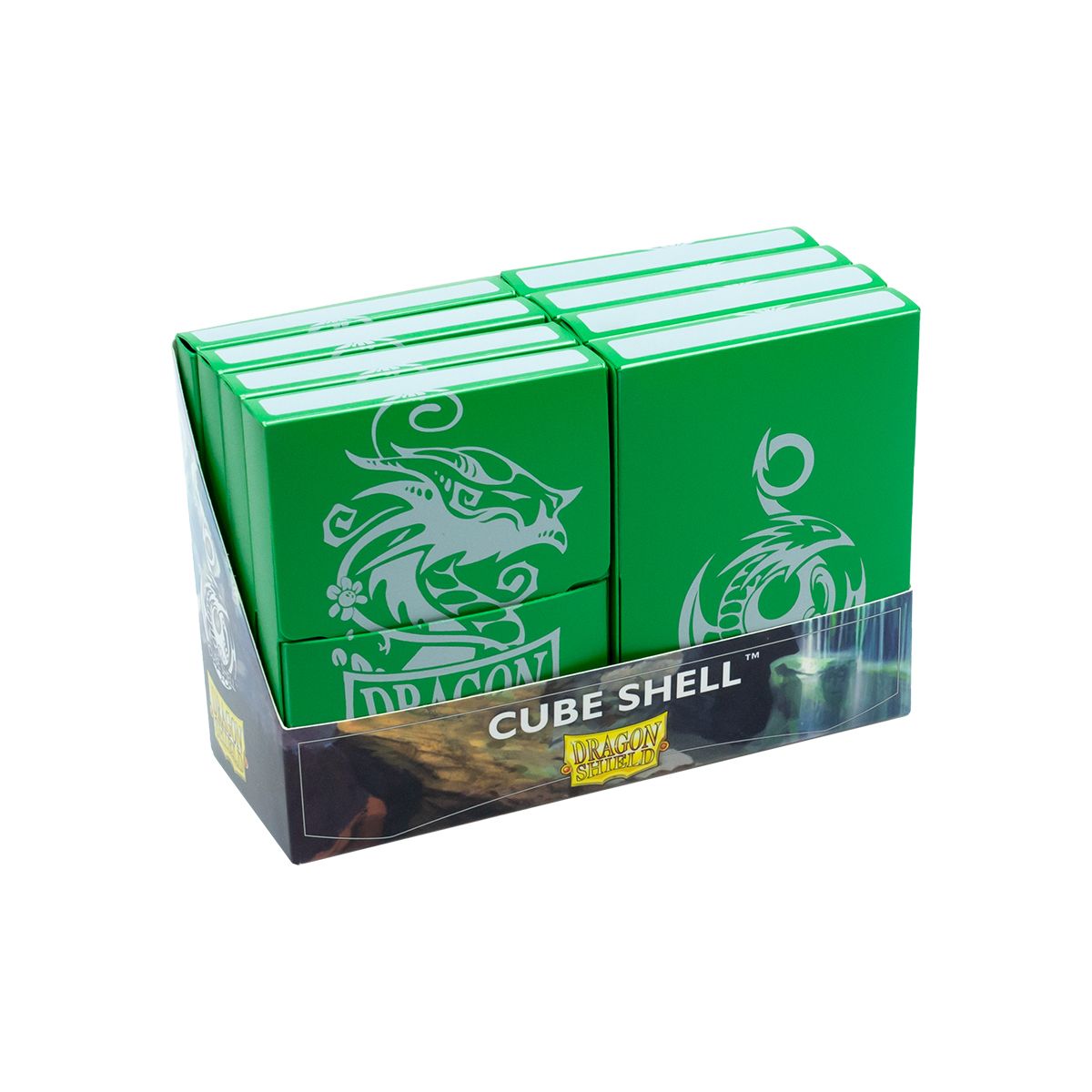 Dragon Shield: Cube Shell Display - Green | Total Play