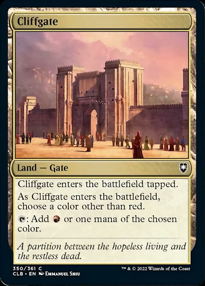 Cliffgate [Commander Legends: Battle for Baldur's Gate] | Total Play
