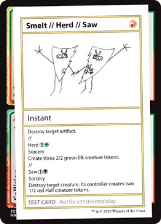 Smelt // Herd // Saw (2021 Edition) [Mystery Booster Playtest Cards] | Total Play