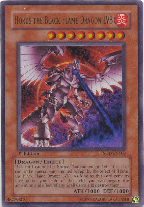 Horus the Black Flame Dragon LV8 [SOD-EN008] Ultra Rare | Total Play