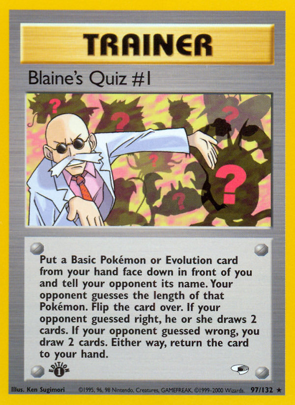 Blaine's Quiz #1 (97/132) [Gym Heroes 1st Edition] | Total Play