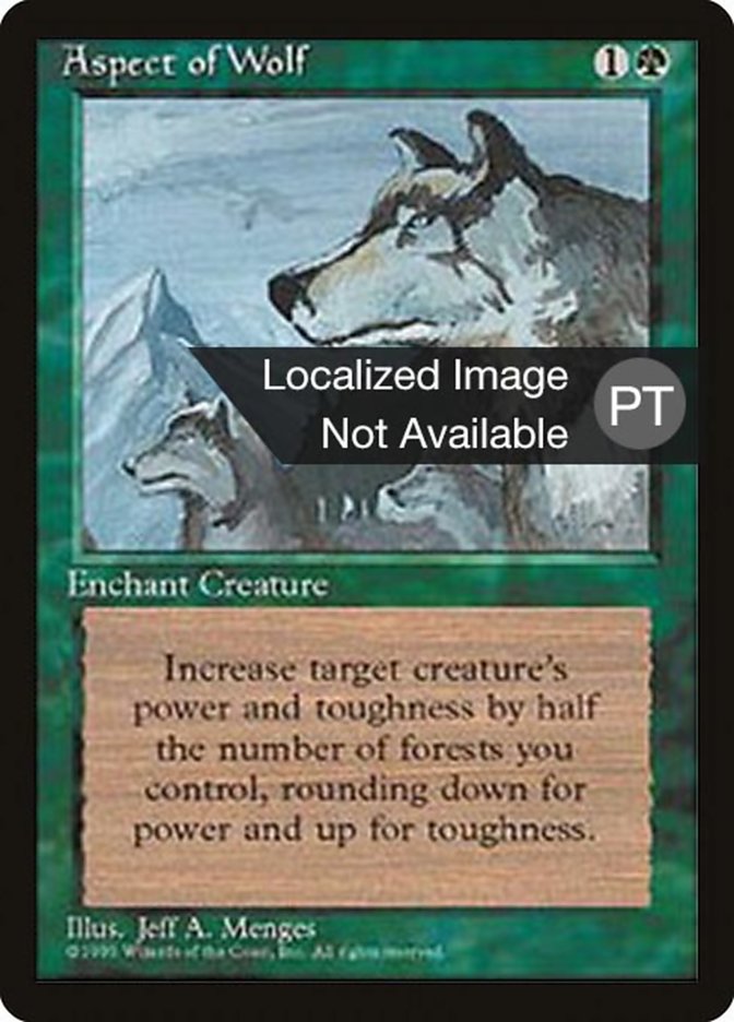 Aspect of Wolf [Fourth Edition (Foreign Black Border)] | Total Play