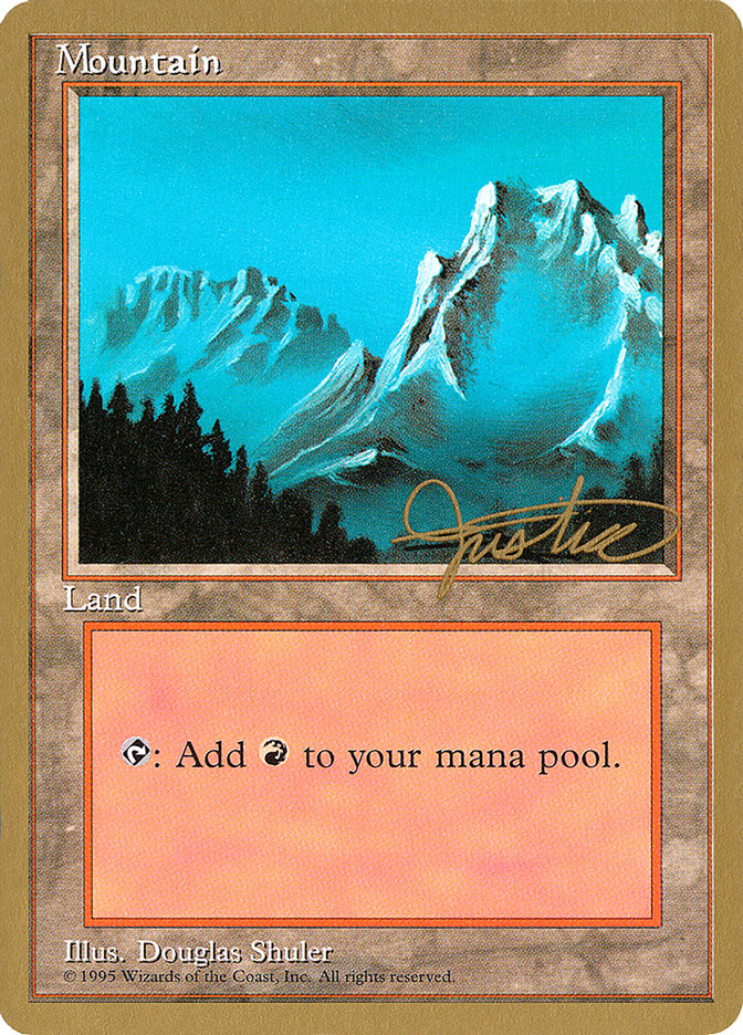 Mountain (mj374) (Mark Justice) [Pro Tour Collector Set] | Total Play