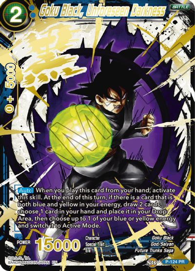 Goku Black, Unforeseen Darkness (Alternate Art) (P-124) [Special Anniversary Set 2021] | Total Play