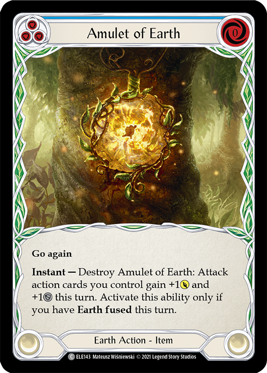 Amulet of Earth [ELE143] (Tales of Aria)  1st Edition Rainbow Foil | Total Play
