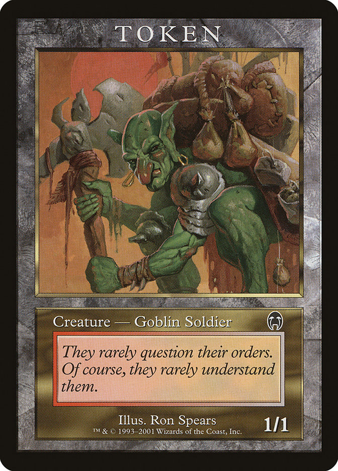 Goblin Soldier Token [Magic Player Rewards 2001] | Total Play
