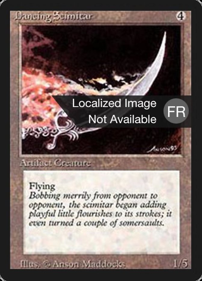 Dancing Scimitar [Foreign Black Border] | Total Play