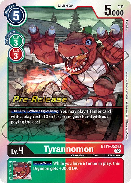Tyrannomon [BT11-052] [Dimensional Phase Pre-Release Promos] | Total Play