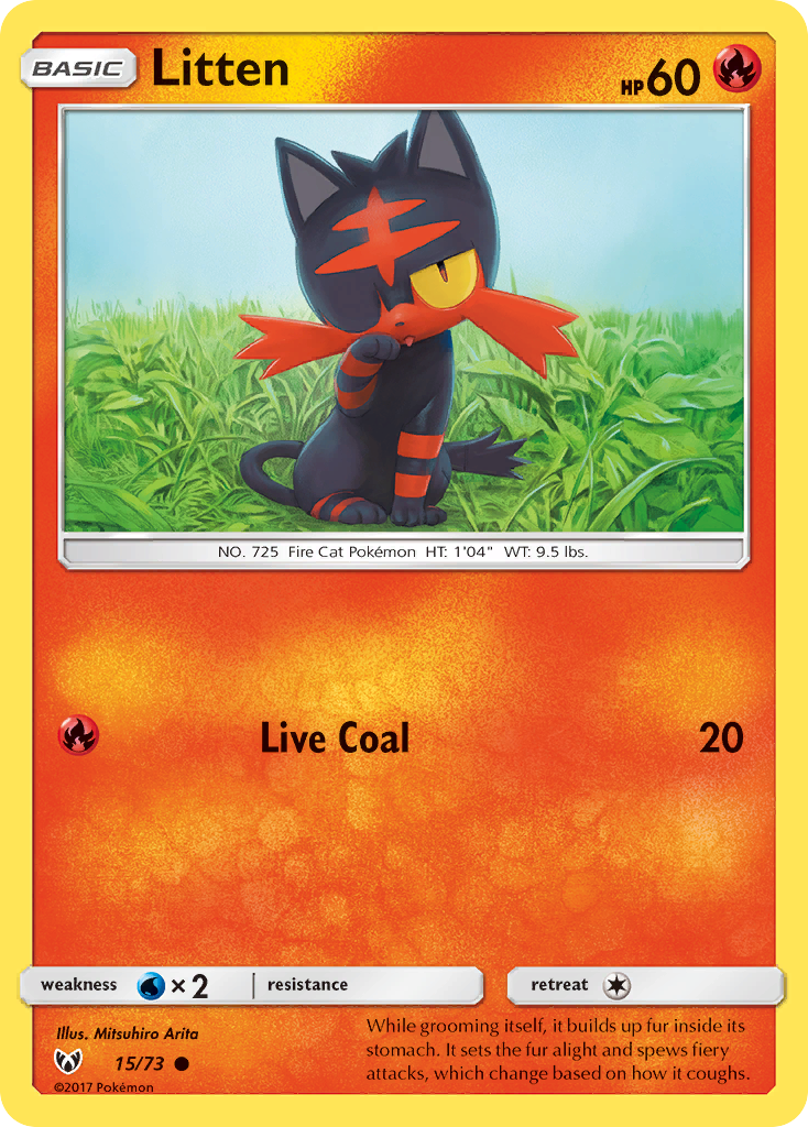 Litten (15/73) [Sun & Moon: Shining Legends] | Total Play