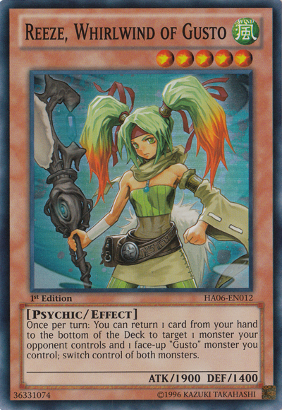 Reeze, Whirlwind of Gusto [HA06-EN012] Super Rare | Total Play