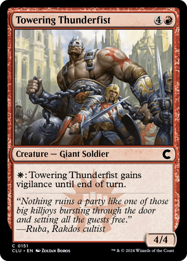 Towering Thunderfist [Ravnica: Clue Edition] | Total Play