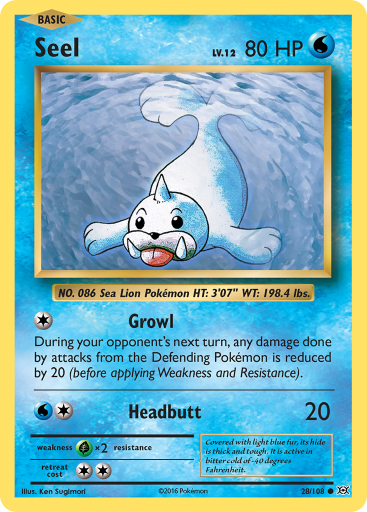 Seel (28/108) [XY: Evolutions] | Total Play