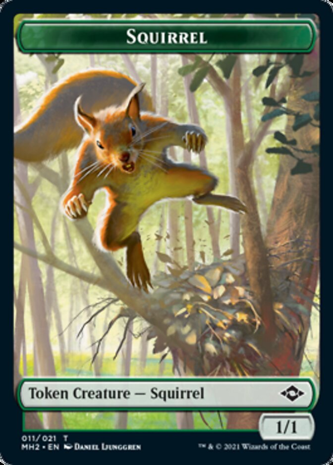 Squirrel // Zombie Army Double-Sided Token [Modern Horizons 2 Tokens] | Total Play