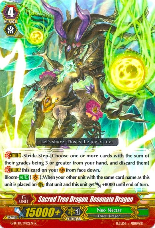 Sacred Tree Dragon, Resonate Dragon (G-BT10/042EN) [Raging Clash of the Blade Fangs] | Total Play