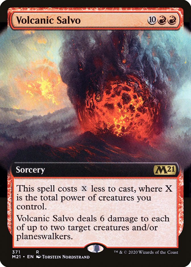 Volcanic Salvo (Extended Art) [Core Set 2021] | Total Play