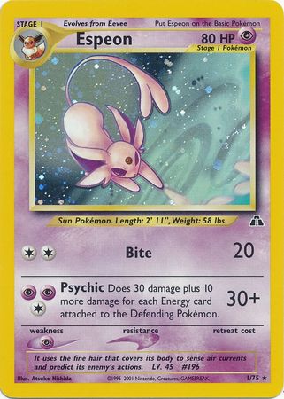 Espeon (1/75) [Neo Discovery Unlimited] | Total Play