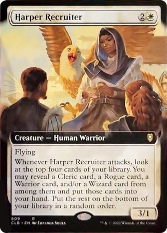 Harper Recruiter (Extended Art) [Commander Legends: Battle for Baldur's Gate] | Total Play