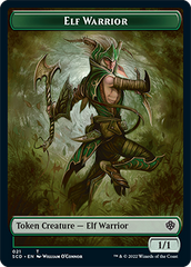 Elf Warrior // Soldier Double-Sided Token [Starter Commander Decks] | Total Play