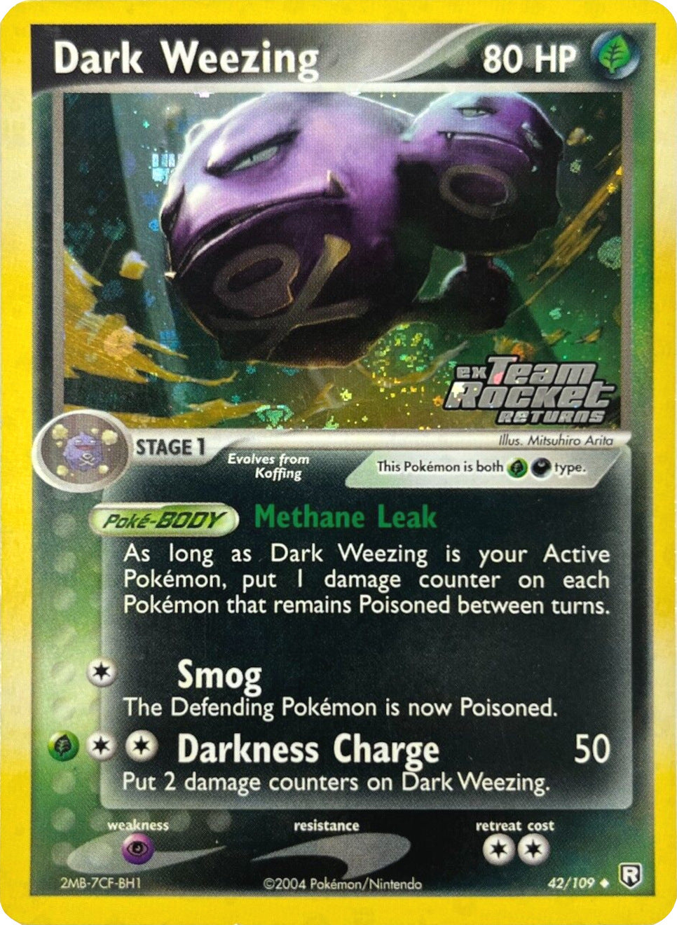 Dark Weezing (42/109) (Stamped) [EX: Team Rocket Returns] | Total Play