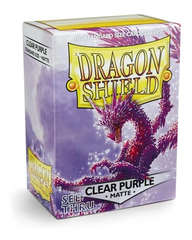 Dragon Shield: Standard 100ct Sleeves - Clear Purple (Matte) | Total Play