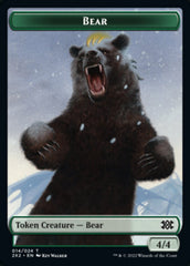 Bear // Monk Double-Sided Token [Double Masters 2022 Tokens] | Total Play