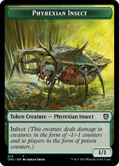Phyrexian Wurm // Phyrexian Insect Double-Sided Token [Phyrexia: All Will Be One Commander Tokens] | Total Play