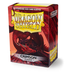 Dragon Shield: Standard 100ct Sleeves - Crimson (Classic) | Total Play