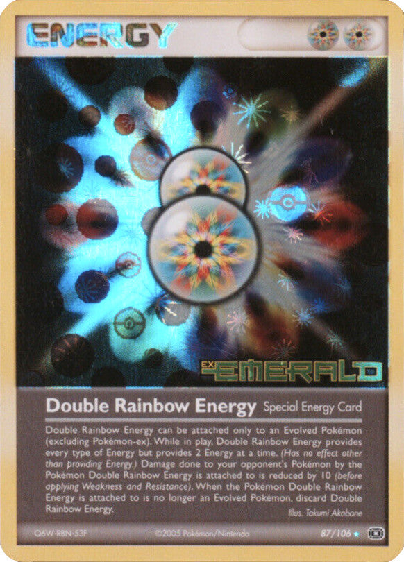 Double Rainbow Energy (87/106) (Stamped) [EX: Emerald] | Total Play