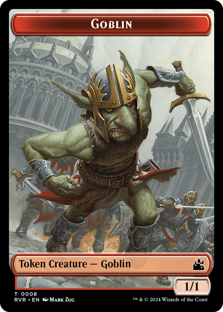 Goblin (0008) // Emblem - Domri Rade Double-Sided Token [Ravnica Remastered Tokens] | Total Play