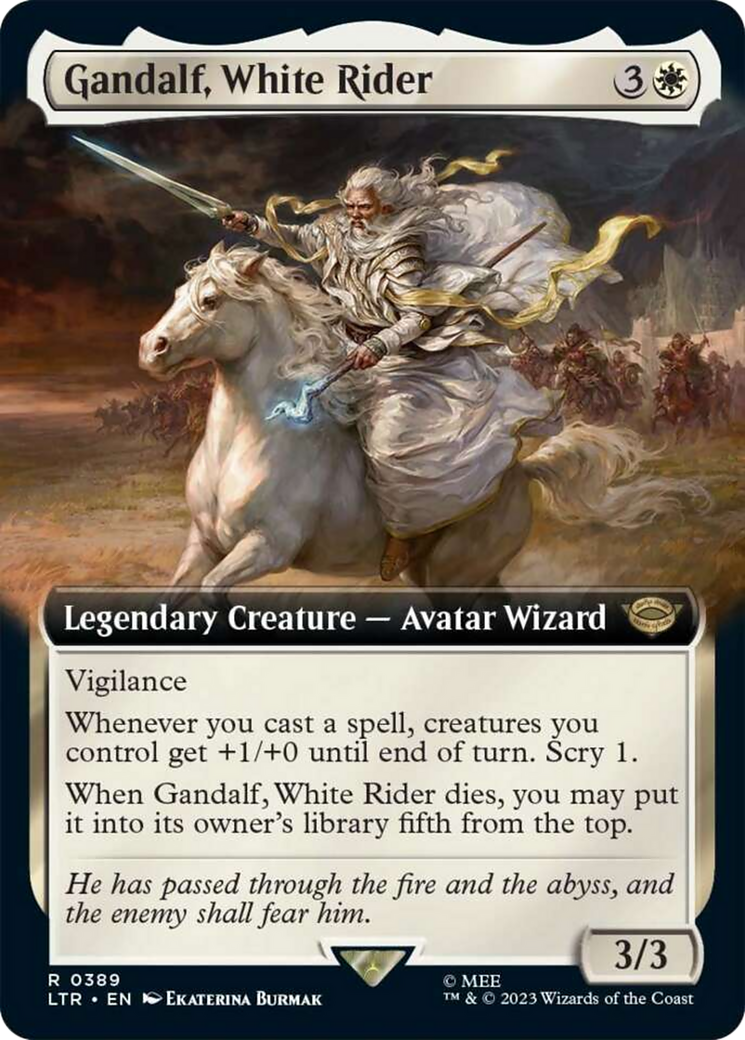 Gandalf, White Rider (Extended Art) [The Lord of the Rings: Tales of Middle-Earth] | Total Play