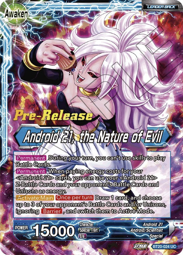 Android 21 // Android 21, the Nature of Evil (BT20-024) [Power Absorbed Prerelease Promos] | Total Play