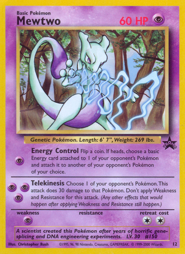 Mewtwo (12) [Wizards of the Coast: Black Star Promos] | Total Play